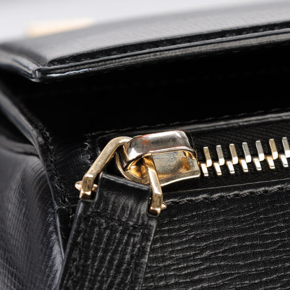 Givenchy Textured Calfskin Medium Pandora Box Crossbody Bag Black 8 of 9