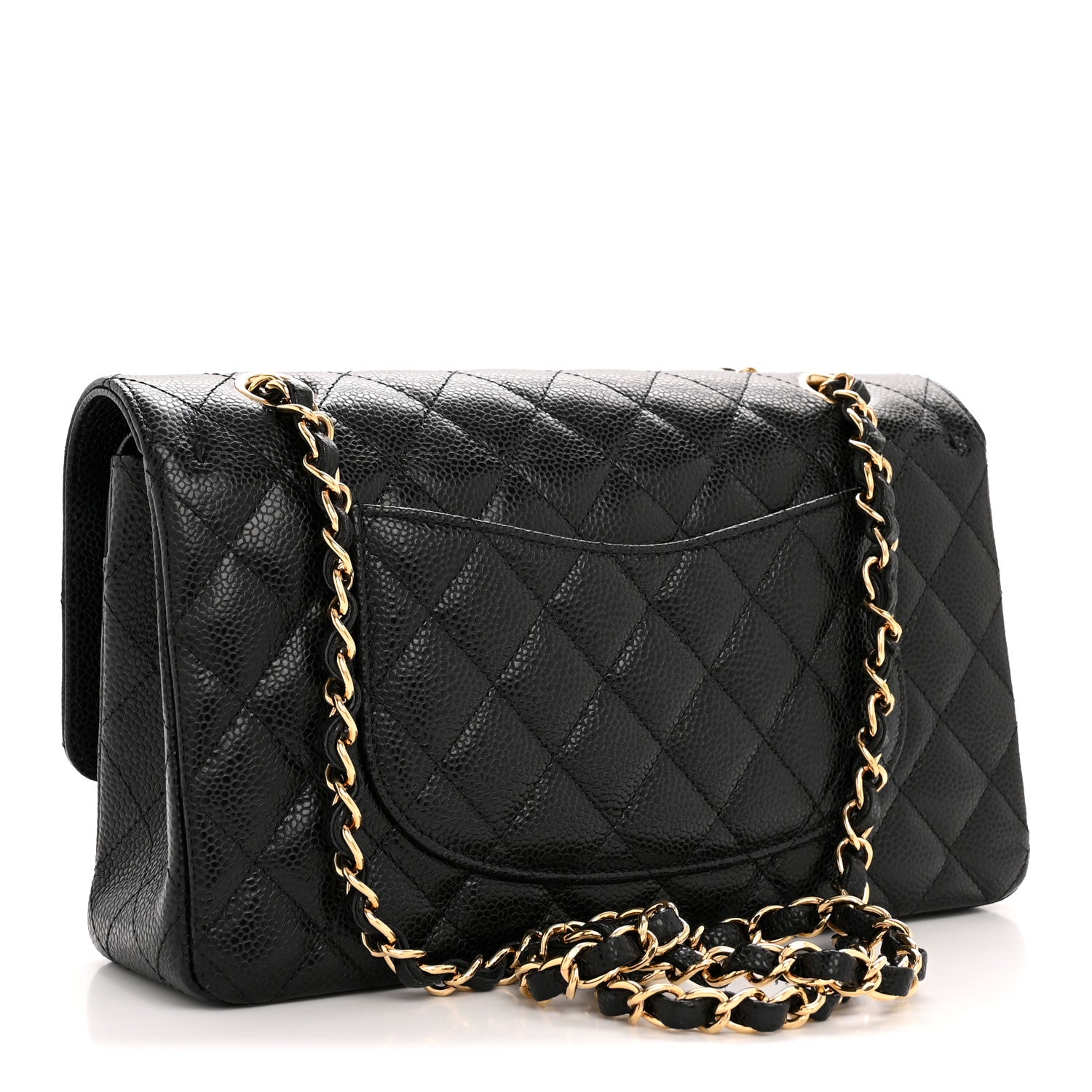 Chanel Caviar Quilted Medium Double Flap Black 3 of 13