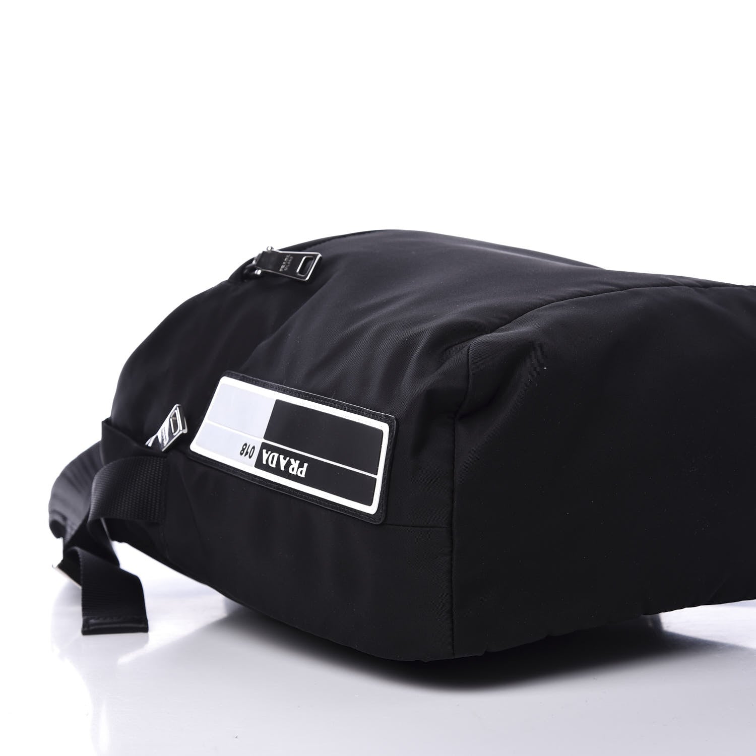 Prada Tessuto Nylon Flat Messenger Bag Black 5 of 9