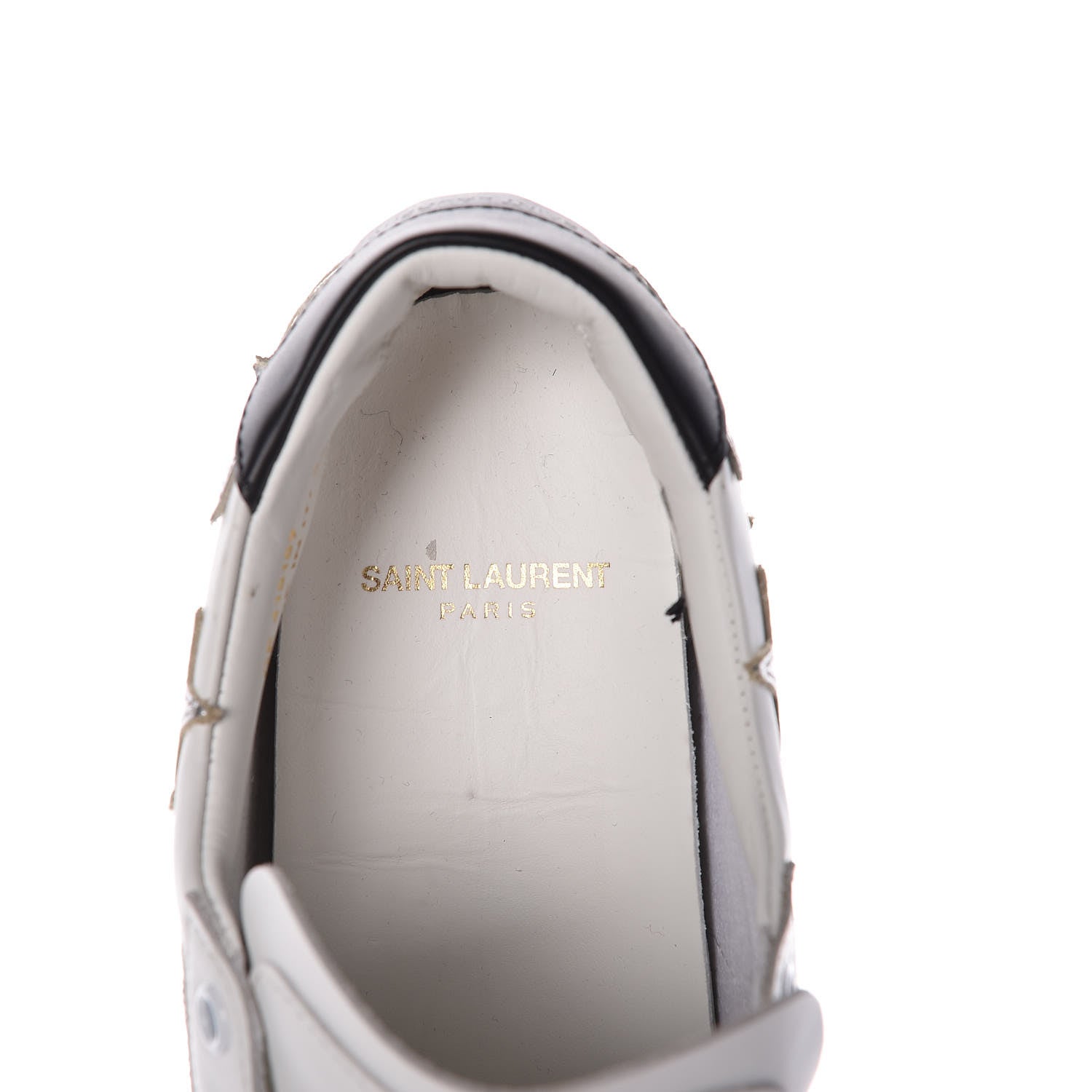 Saint Laurent Nappa Star Court Sneakers 37 Off White 9 of 11