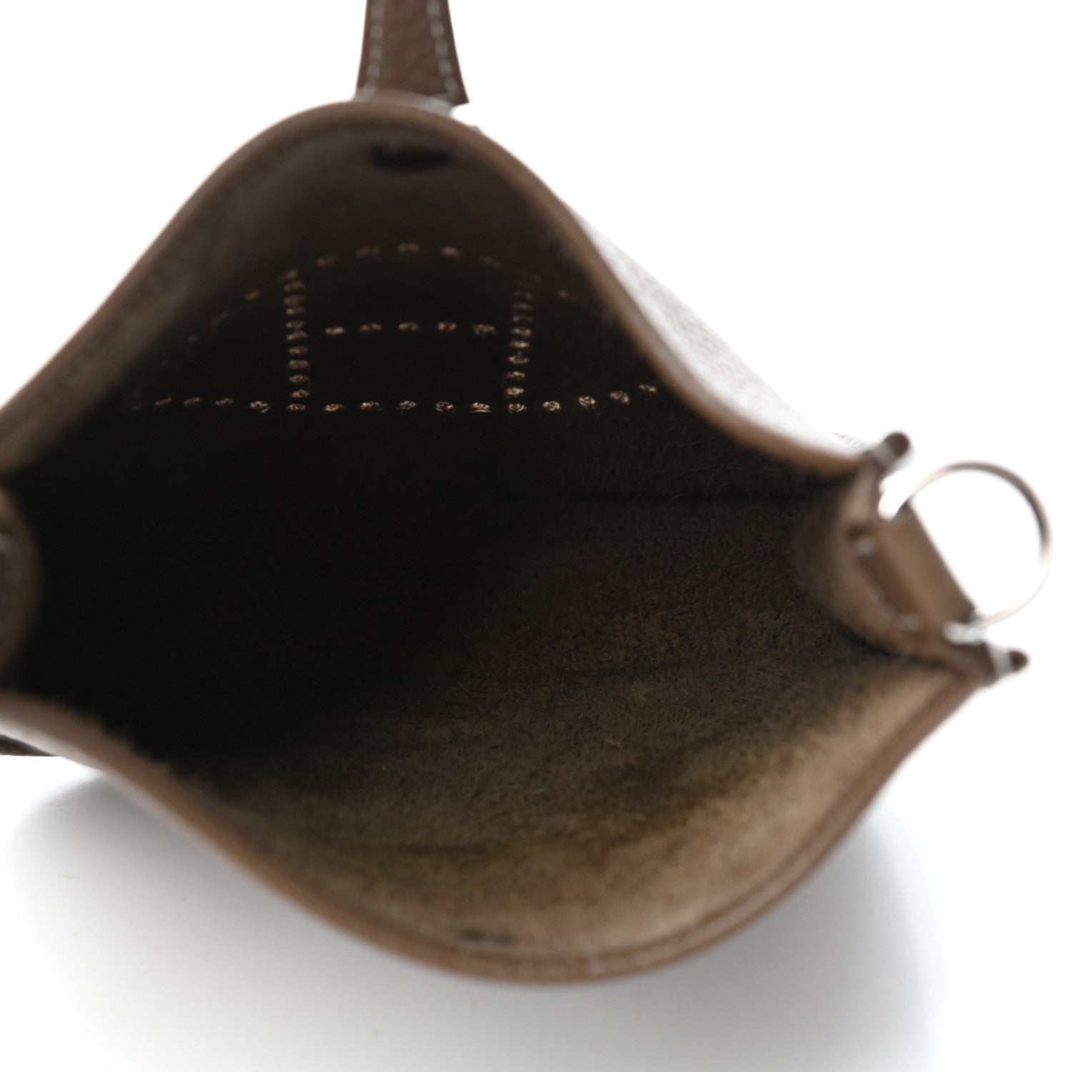 Hermes Taurillon Clemence Amazone Evelyne TPM Etoupe Bleu Indigo 5 of 10