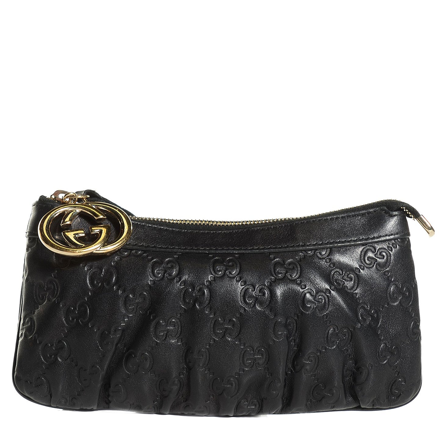 Guccissima Signature New Britt Wristlet Black