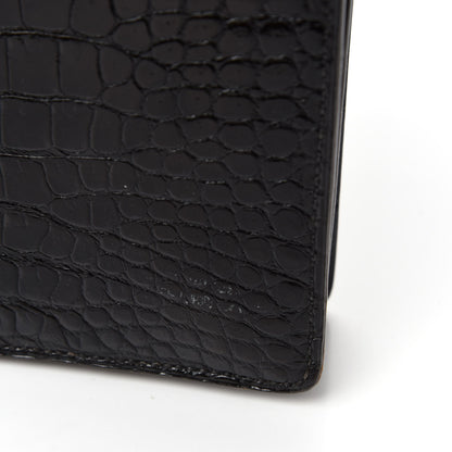 Hermes Shiny Porosus Crocodile Sac Boutonniere Black 10 of 17