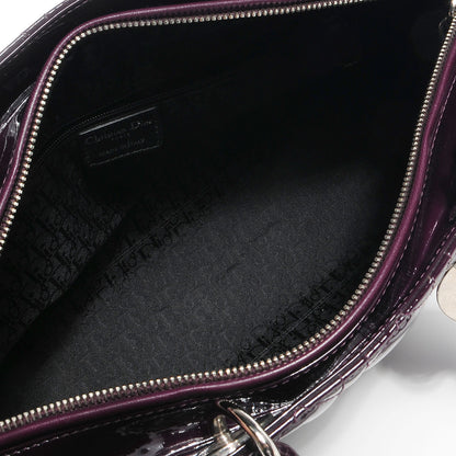 Christian Dior Patent Cannage Large Lady Dior Purple 5 of 8
