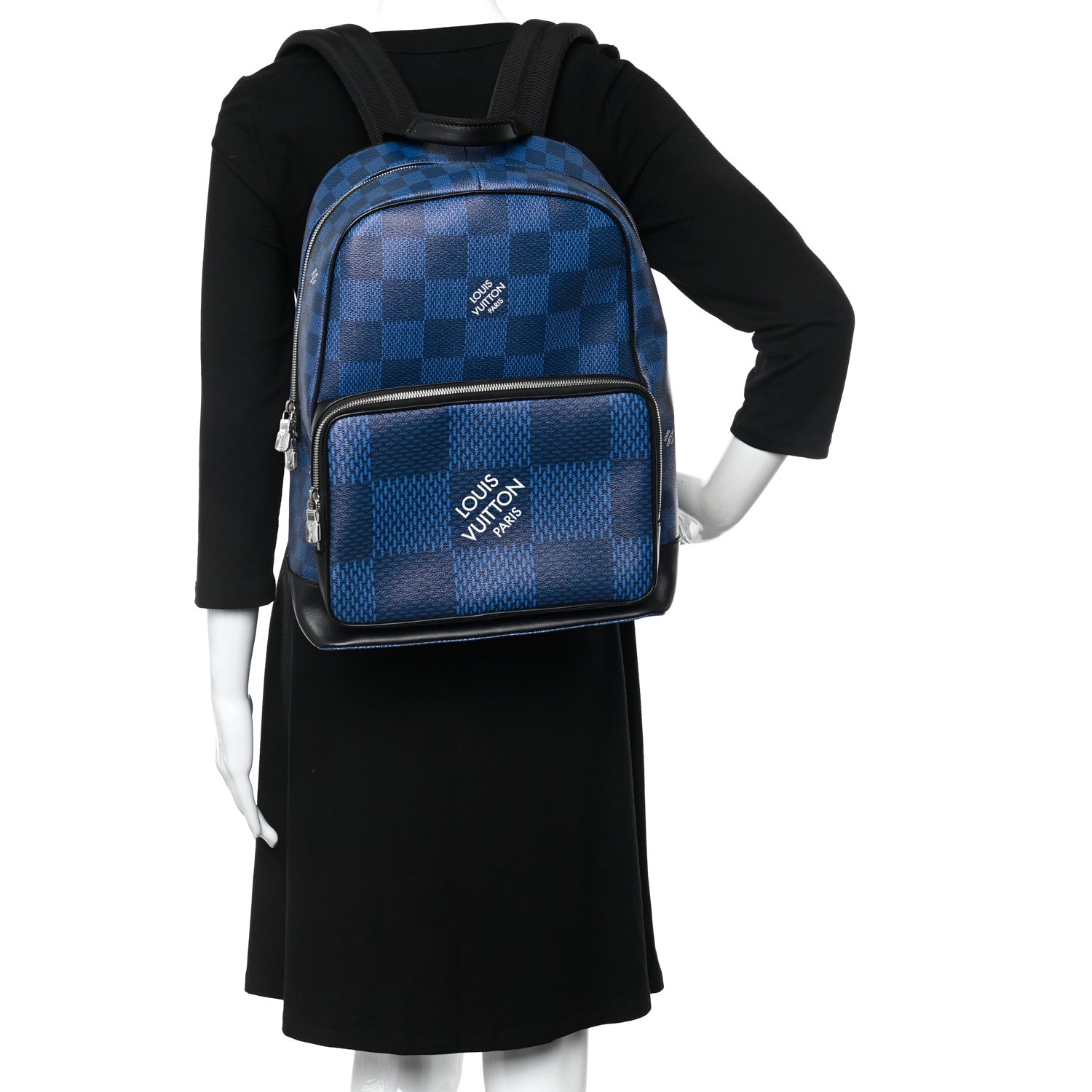 Louis Vuitton Damier Graphite 3D Campus Backpack Navy 2 of 11