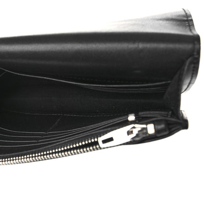 Balenciaga Veau Amp Plate Silver Chain Wallet Black 5 of 8