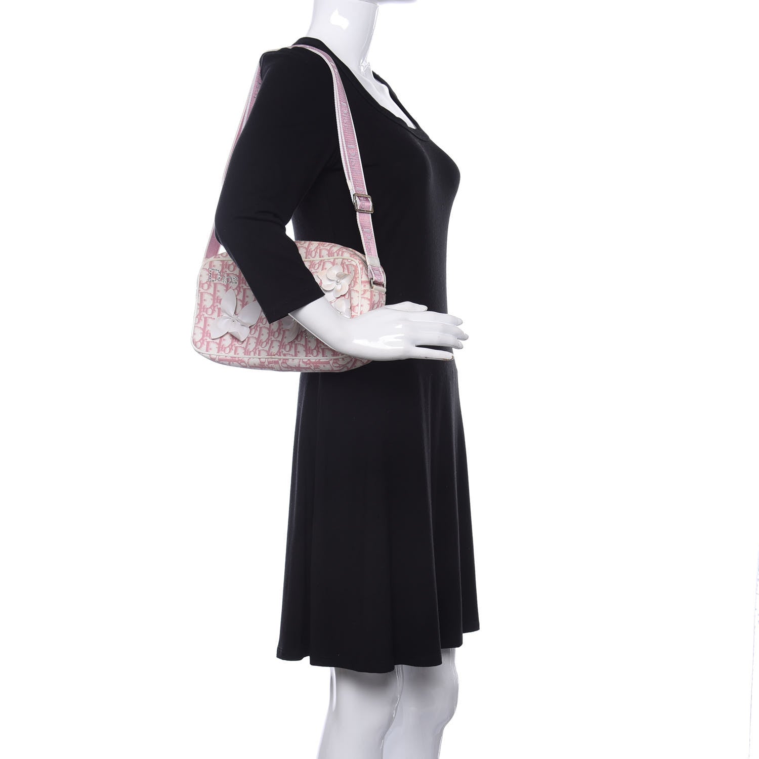 Christian Dior Monogram Girly Shoulder Bag Pink 2 of 12