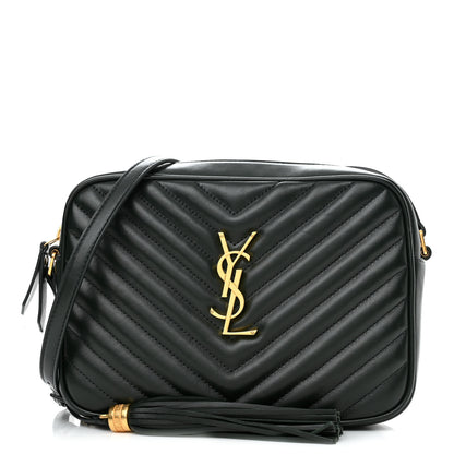Saint Laurent Calfskin Matelasse Monogram Lou Camera Bag Military Green 1 of 10