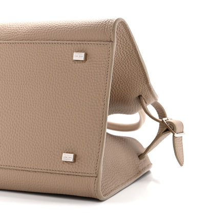 The Row Grained Calfskin Soft Margaux 10 Bag Dark Taupe 9 of 12
