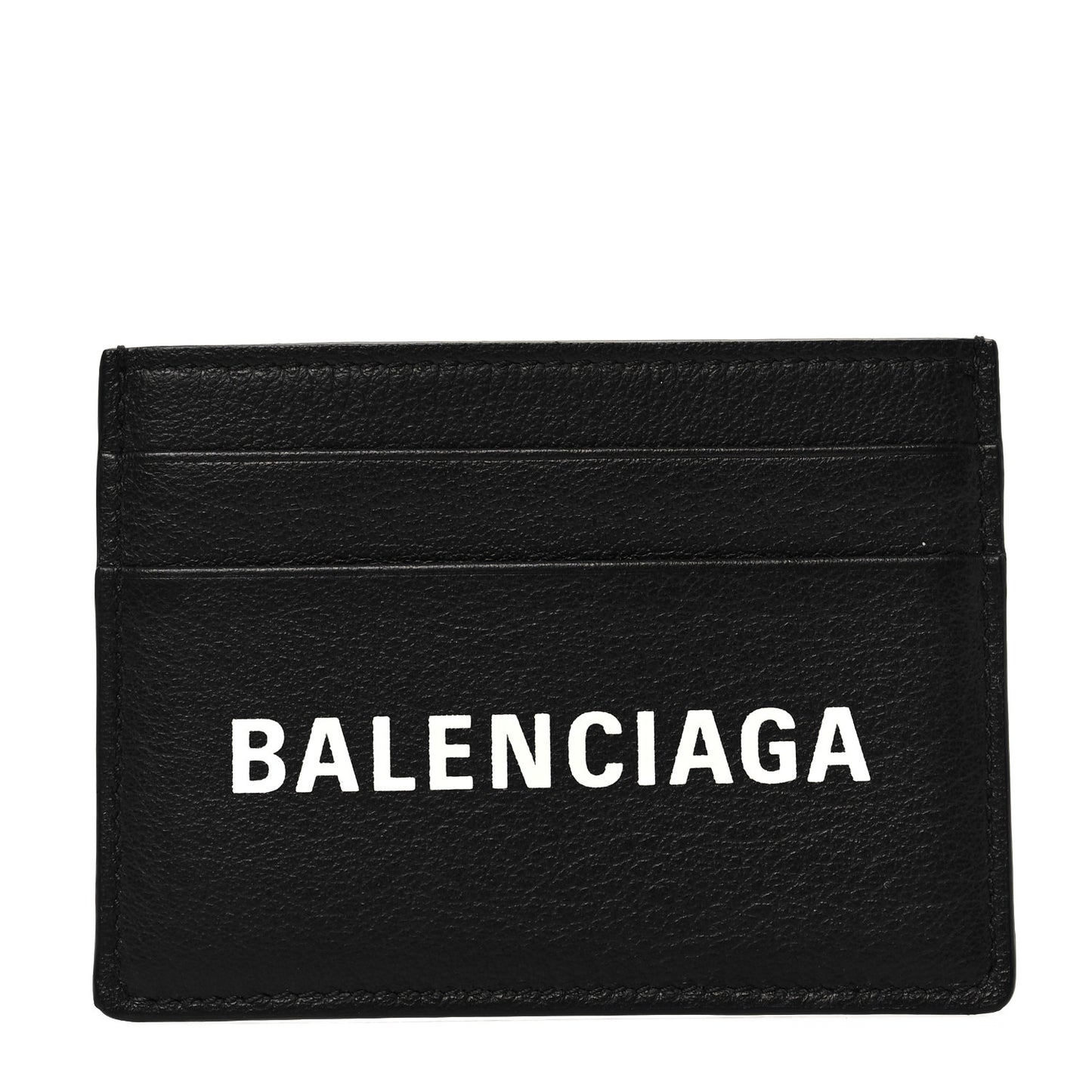Smooth Calfskin Logo Everyday Multi Card Case Black