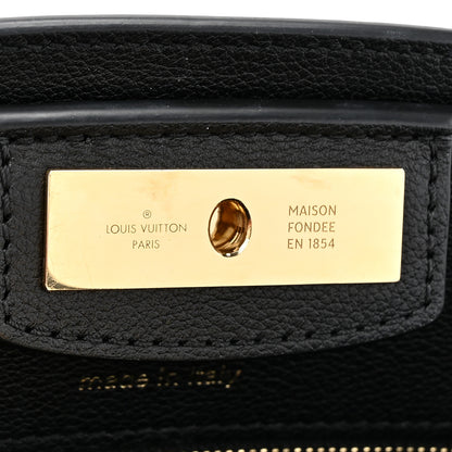 Louis Vuitton Calfskin Steamer PM Black 6 of 10