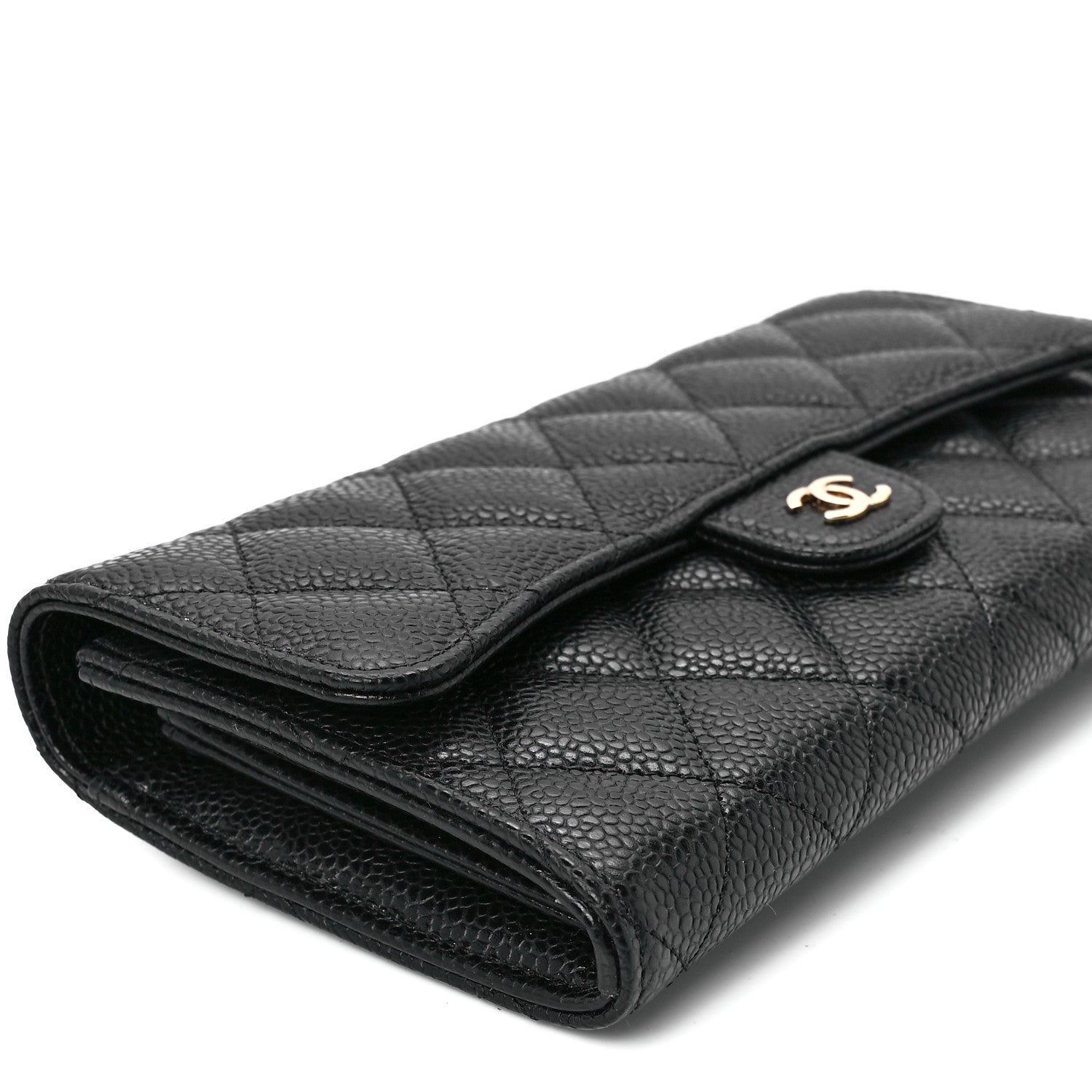 Chanel Caviar Quilted Large Flap Wallet Black 11 of 13