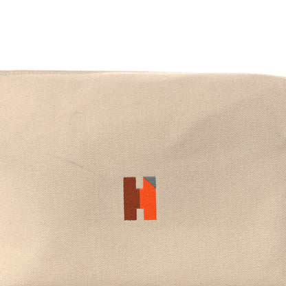 Hermes Cotton Canvas H Pavillon Large Bride-A-Brac Pouch Naturel 7 of 12