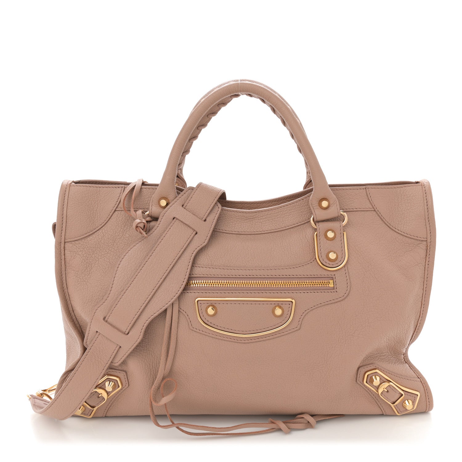 Balenciaga Chevre Gold Metallic Edge Hardware City Rose Des Sables 1 of 13