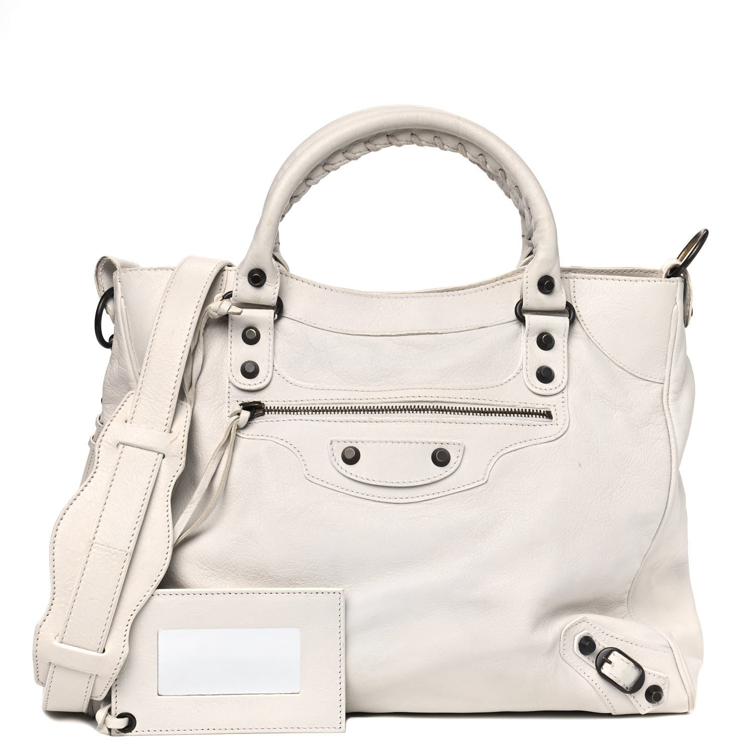 Balenciaga Agneau Classic Hardware Velo White Light 1 of 15