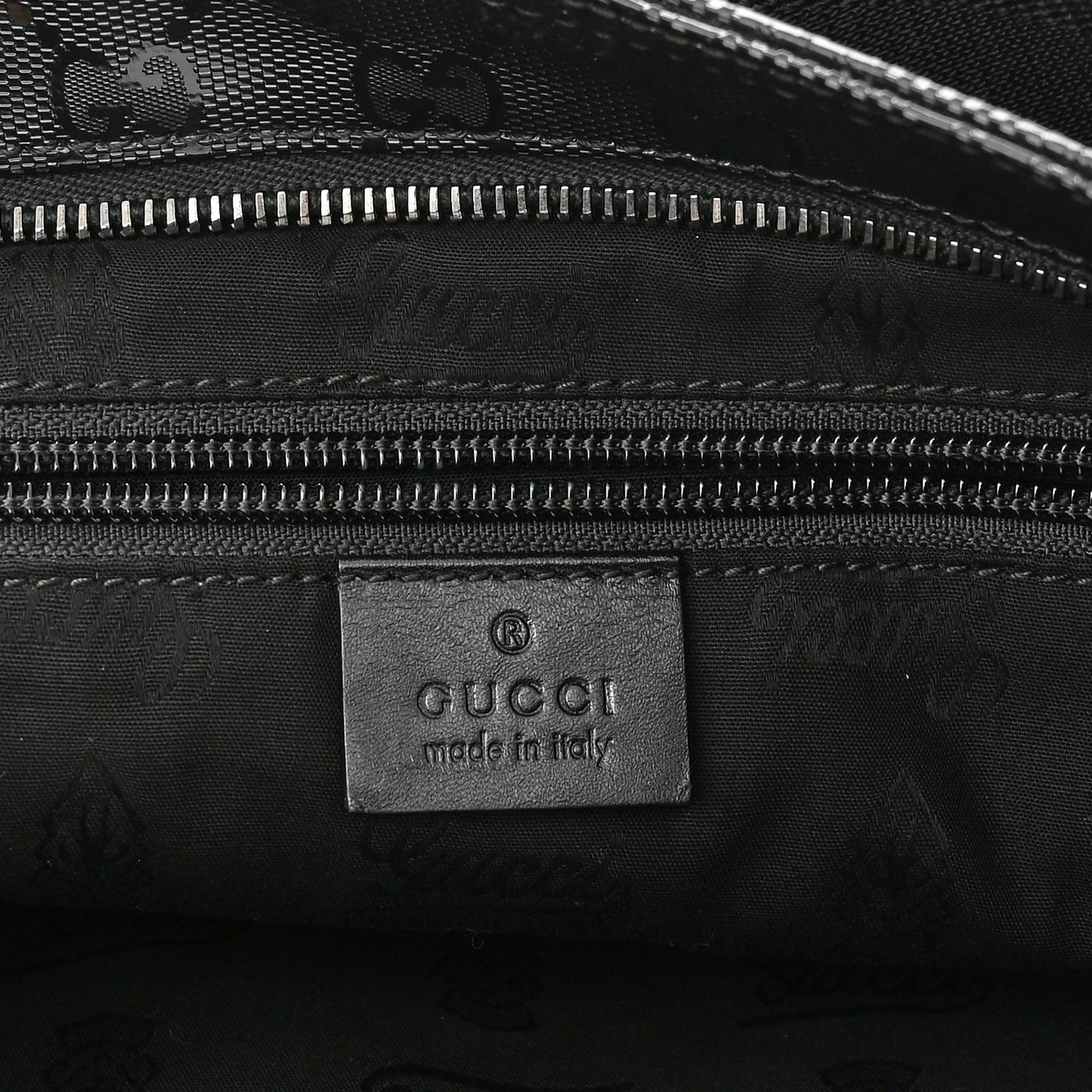 Imprime Monogram Medium Flat Messenger Bag Black