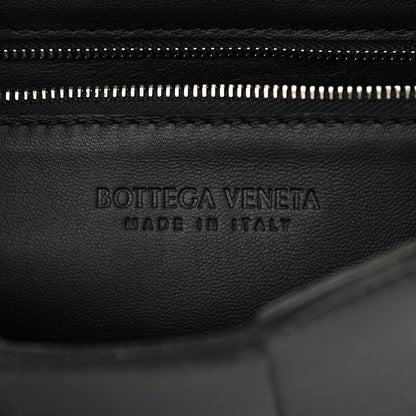 Bottega Veneta Lambskin Maxi Intrecciato Cassette Crossbody Bag Black 6 of 13