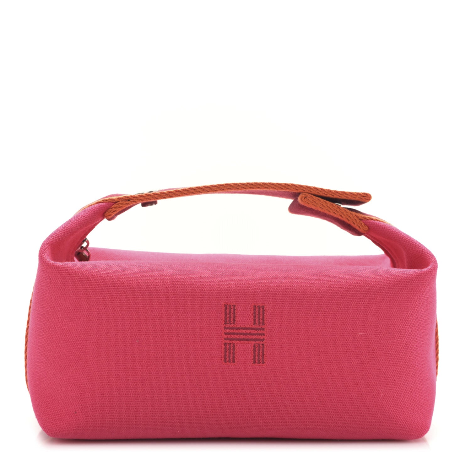 Hermes Canvas Small Bride-A-Brac Pouch Hibiscus 1 of 8