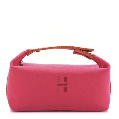 Hermes Canvas Small Bride-A-Brac Pouch Hibiscus 1 of 8