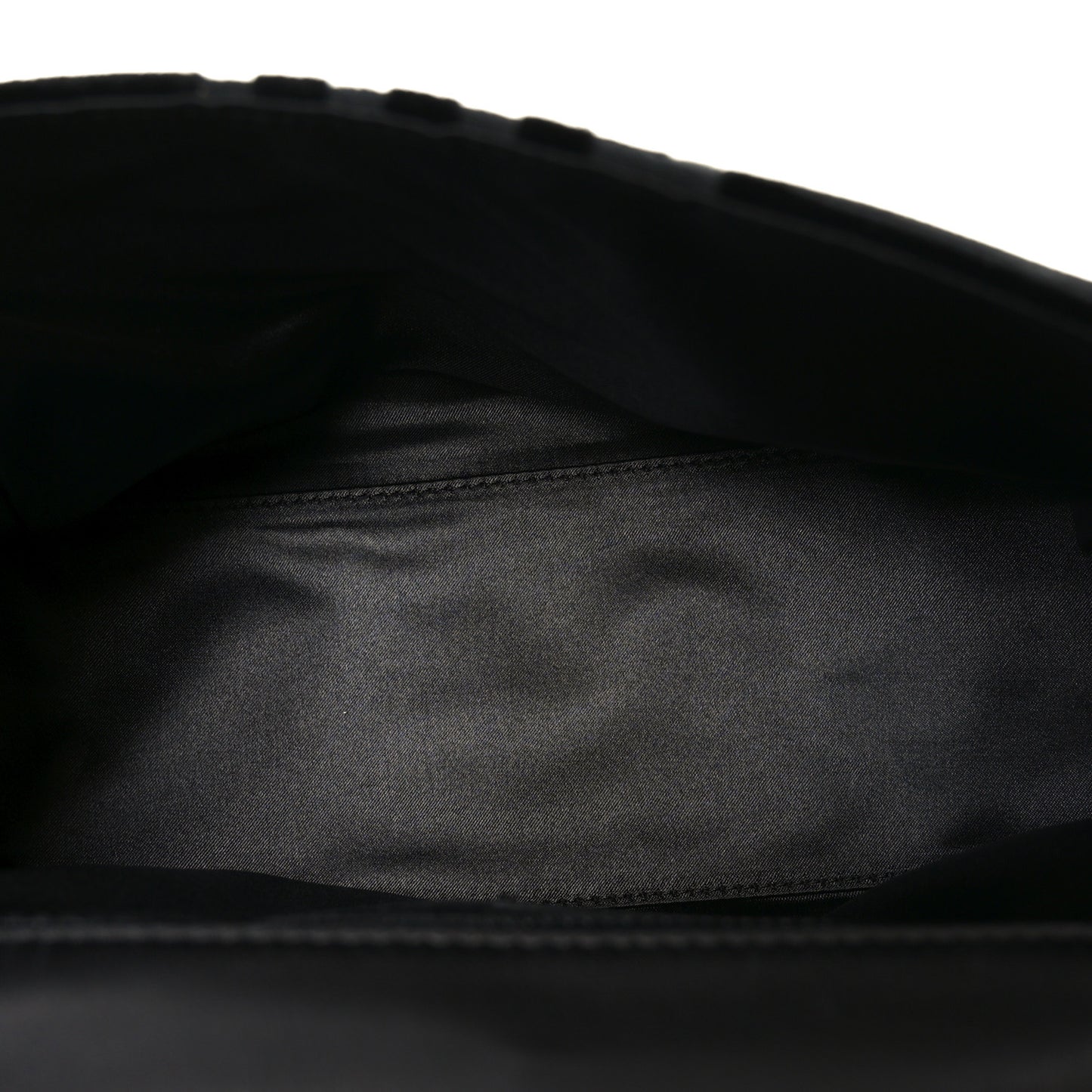 Velvet Checkered Flap Bag Black