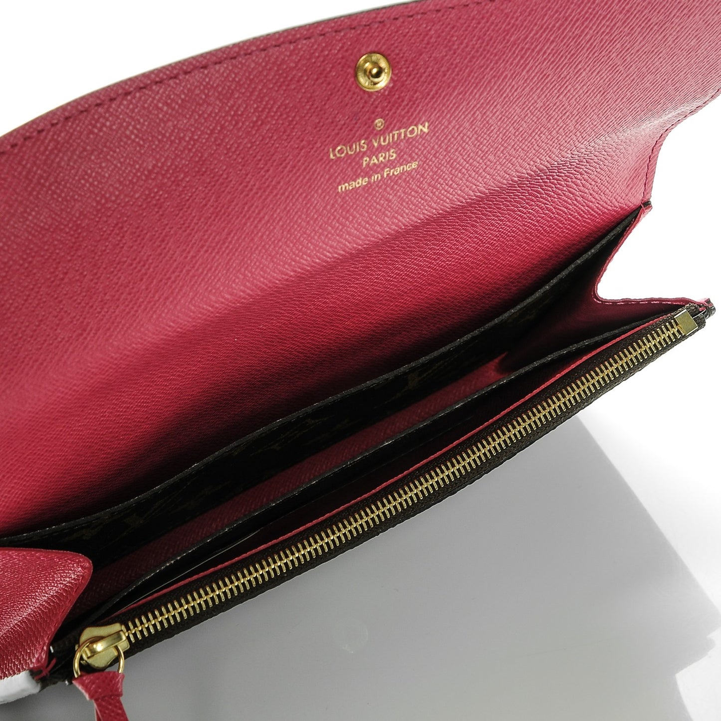 Monogram Emilie Wallet Hot Pink