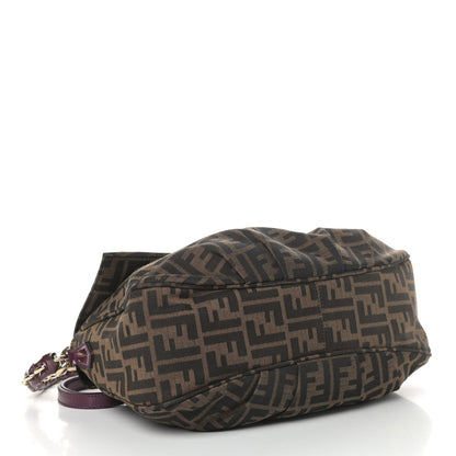 Fendi Zucca Mia Shoulder Flap Tobacco Purple 3 of 6