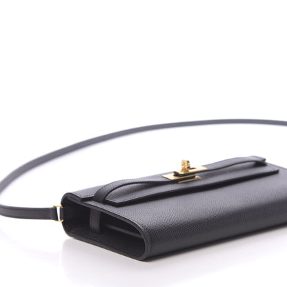 Hermes Epsom Kelly Wallet To Go Black 7 of 10