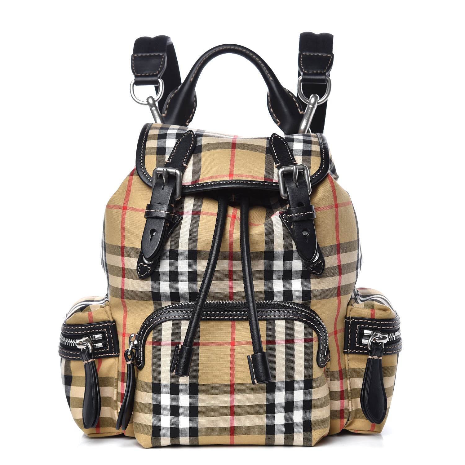 Burberry Vintage Check Small Rucksack Backpack Antique Yellow 1 of 10