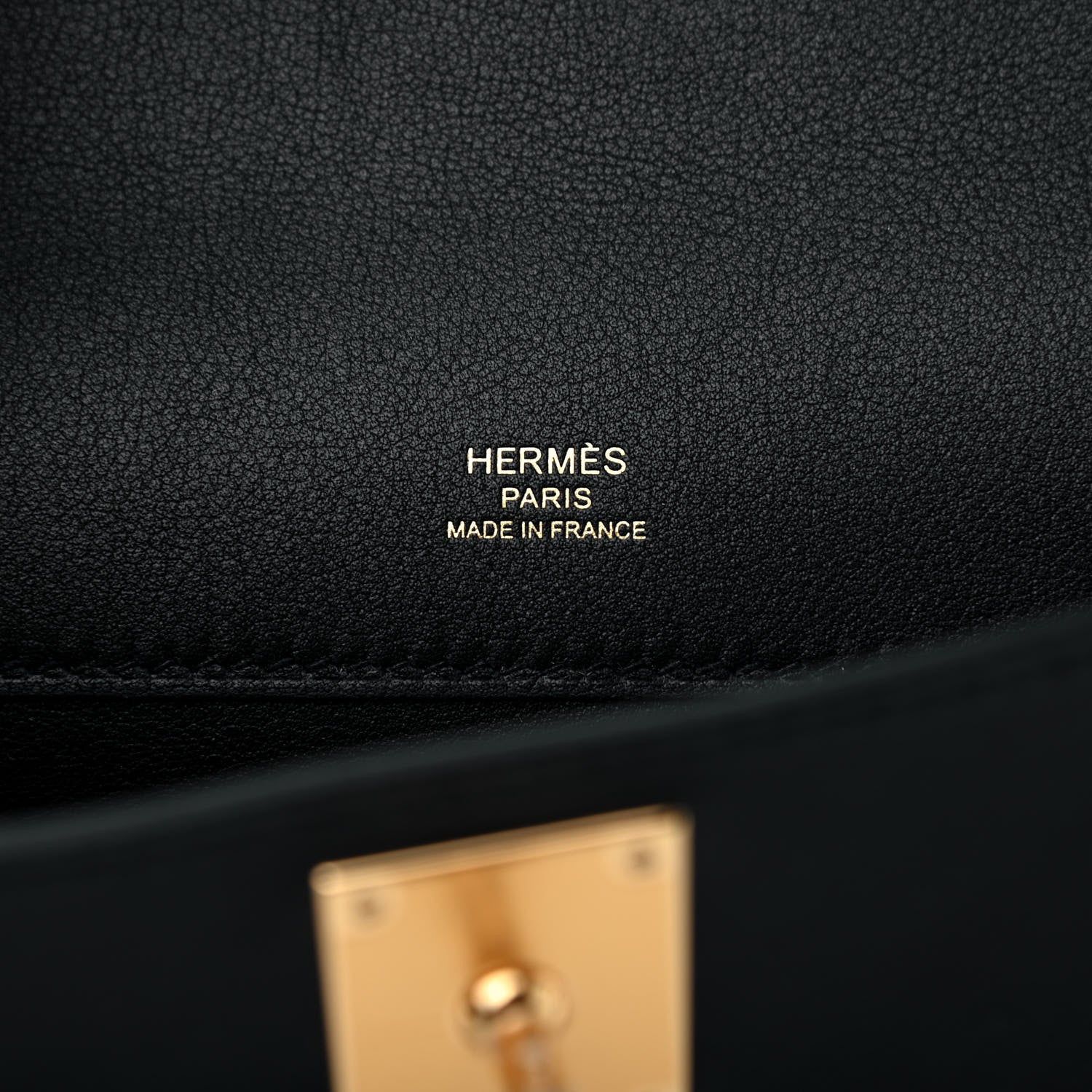 Hermes Swift Kelly Cut Clutch Pochette Black 6 of 9