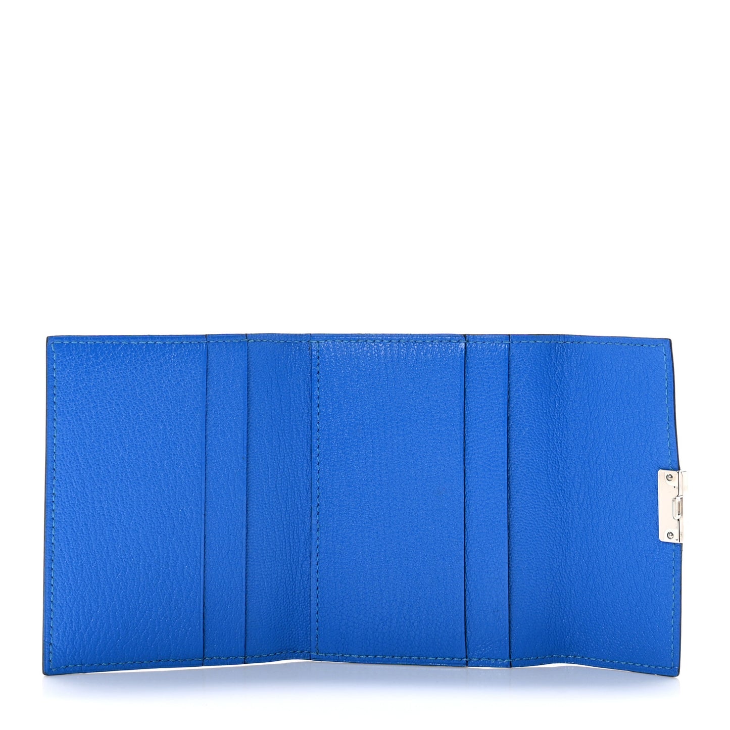 Chevre Mysore Mini Clic Card Holder Bleu Hydra