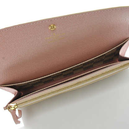 Louis Vuitton Damier Azur Emilie Wallet Rose Ballerine 5 of 7