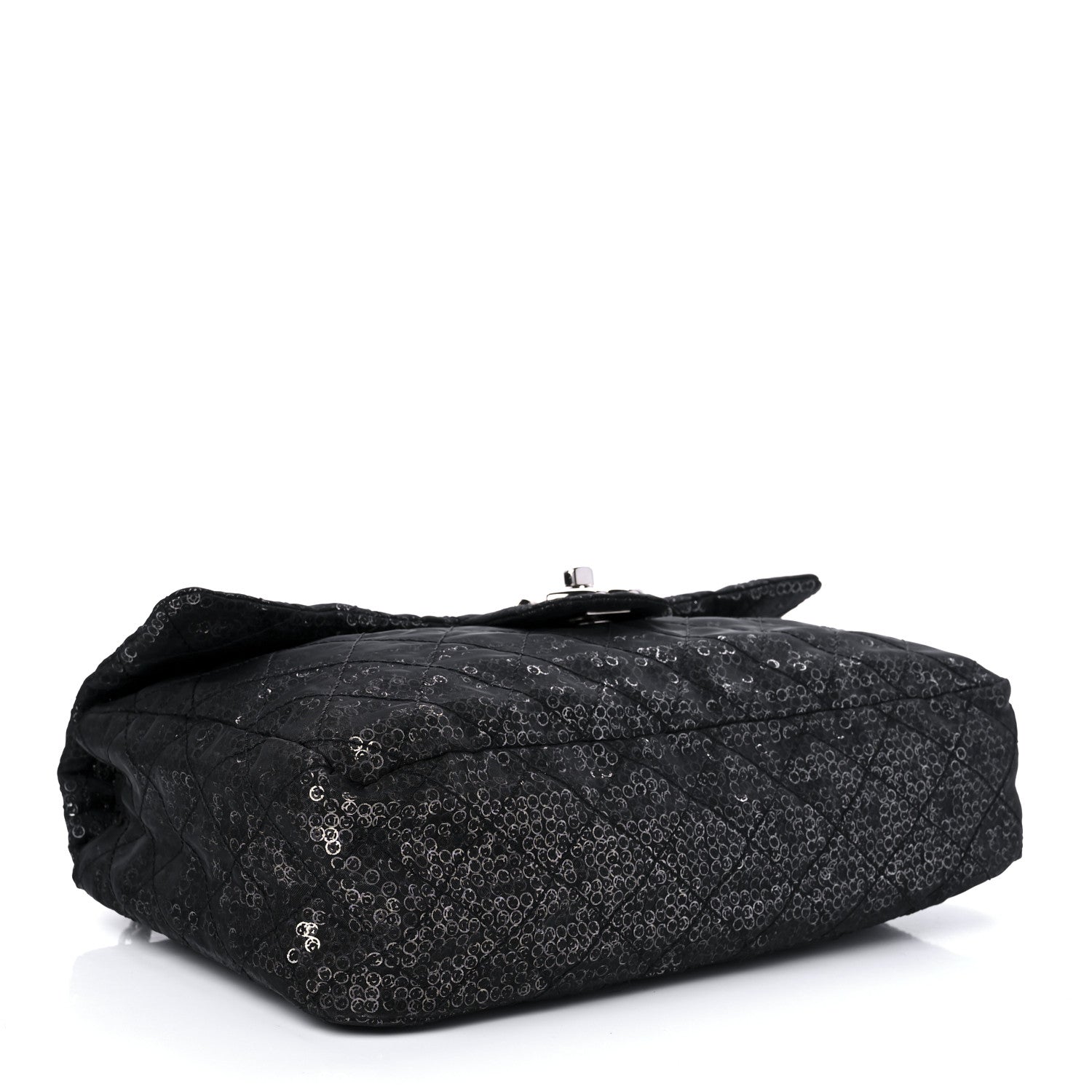 Chanel Hidden Sequin Maxi Flap Black 3 of 9