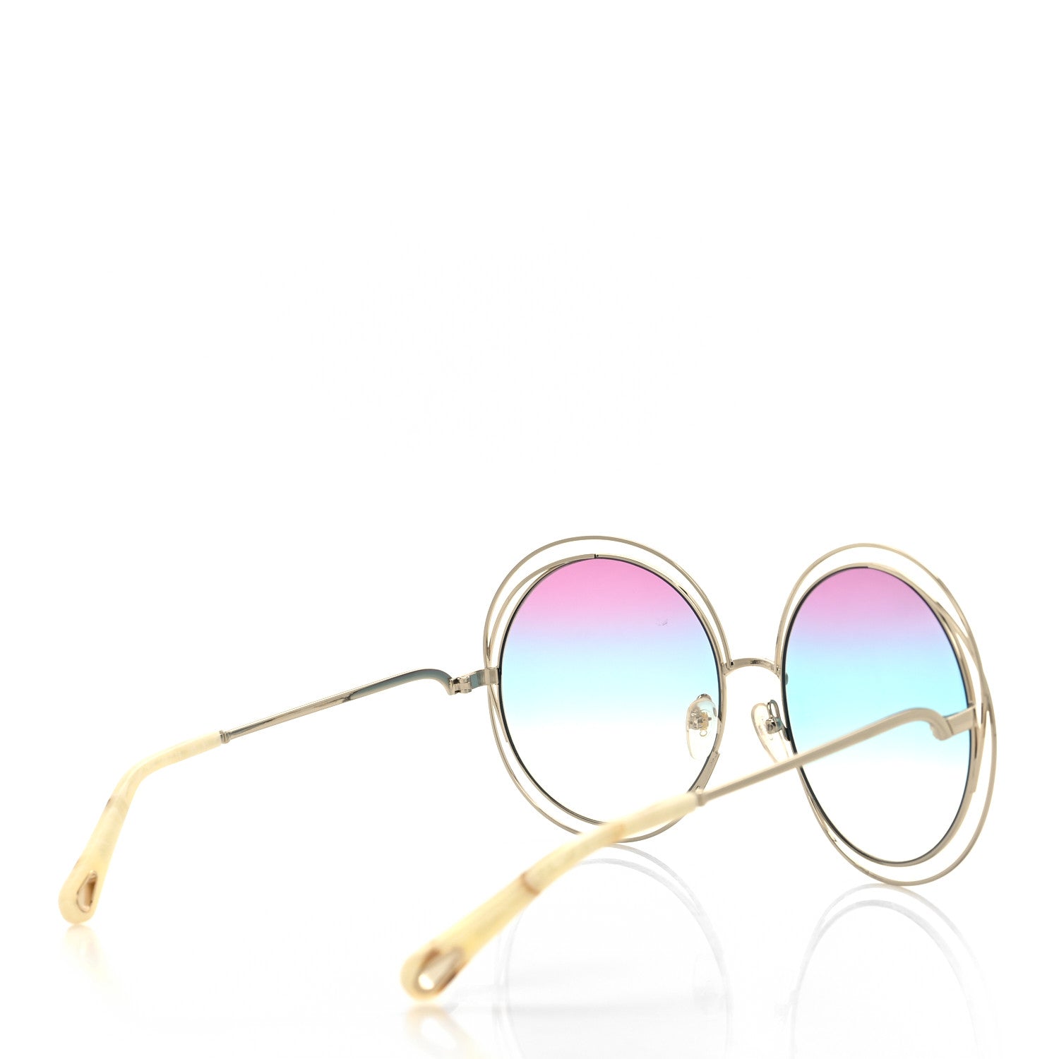 Chloe Oversize Round Carlina Oversized Round Sunglasses CE114S Rainbow 4 of 7