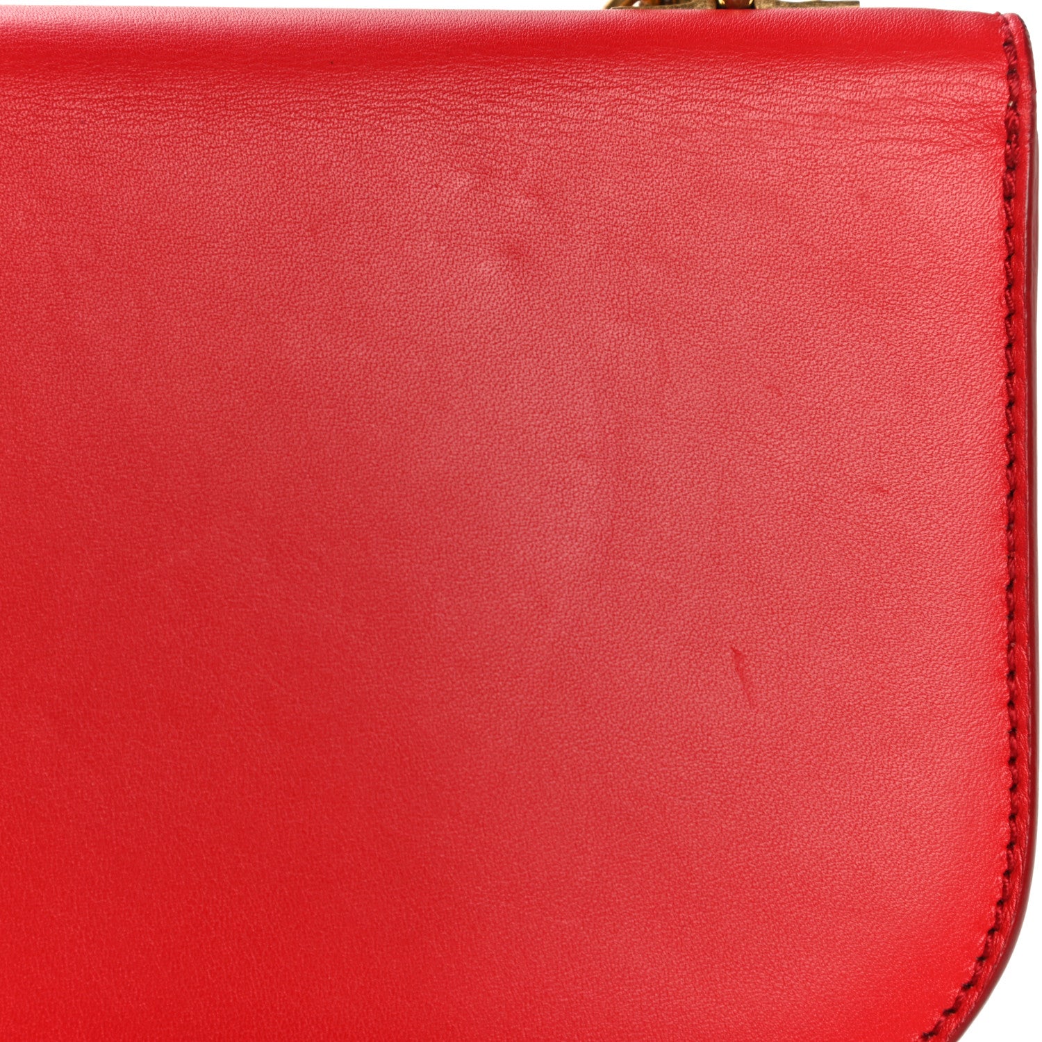 Alexander McQueen Calfskin Small Insignia Chain Flap Red 23 of 26