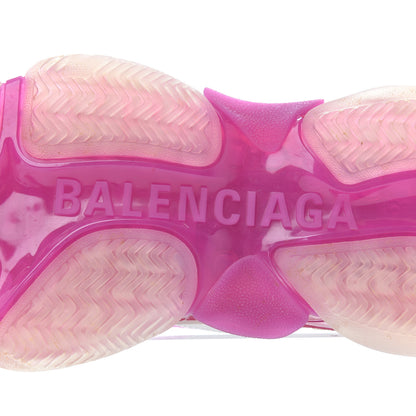 Balenciaga Fabric Mesh Clear Sole Womens Triple S Sneakers 37 White Pink 6 of 17