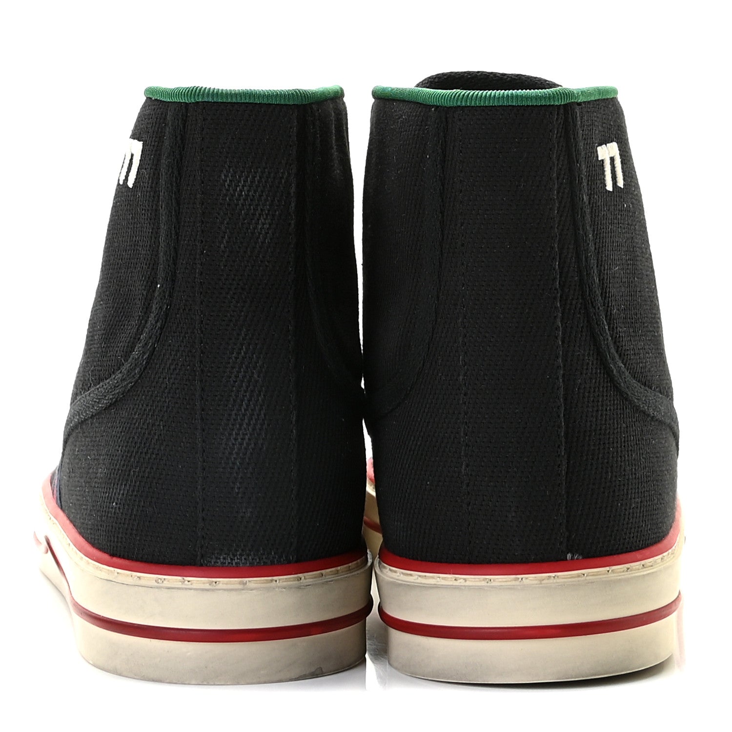 Gucci Canvas Web Mens 1977 Tennis High Top Sneakers 11 Black 5 of 11