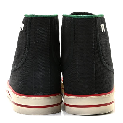 Gucci Canvas Web Mens 1977 Tennis High Top Sneakers 11 Black 5 of 11