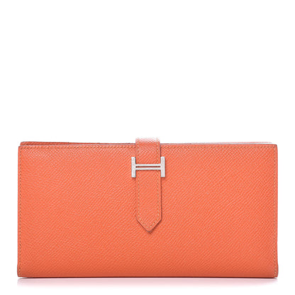 Hermes Epsom Bearn Gusset Wallet Feu 1 of 10