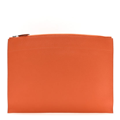 Hermes Togo Large Bazar Pouch Orange 1 of 7