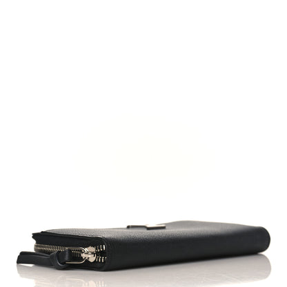 Louis Vuitton Calfskin Zippy Lockme Wallet Black 4 of 8