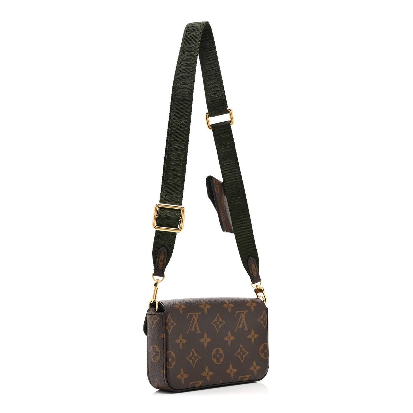 Monogram Felicie Strap & Go Kaki