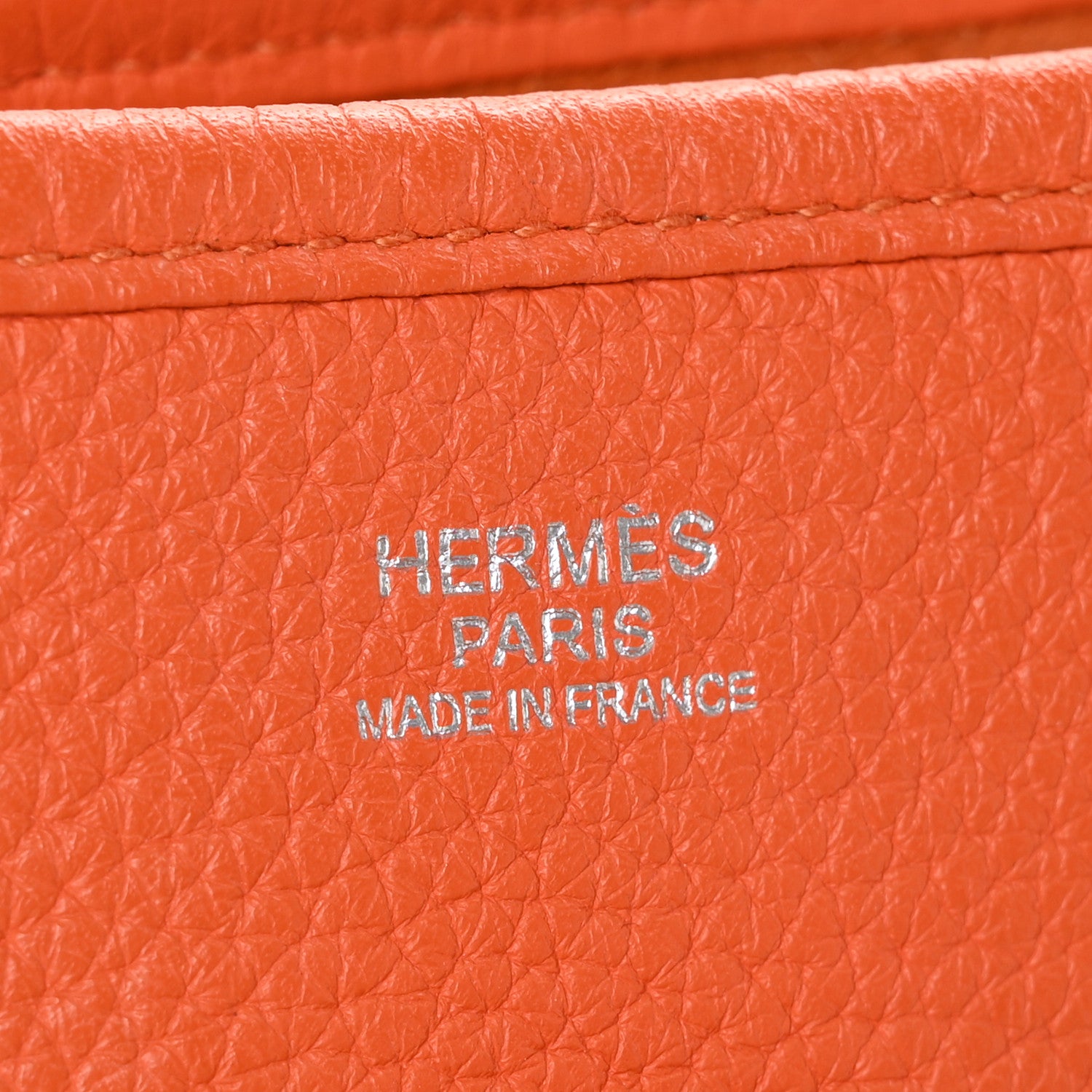 Hermes Taurillon Clemence Evelyne III PM Orange 6 of 9