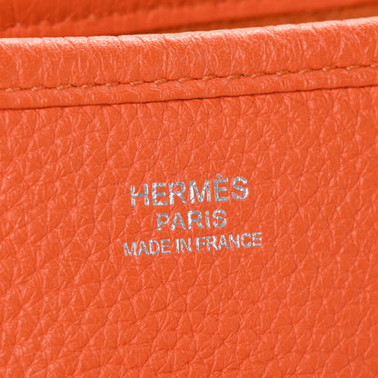 Hermes Taurillon Clemence Evelyne III PM Orange 6 of 9