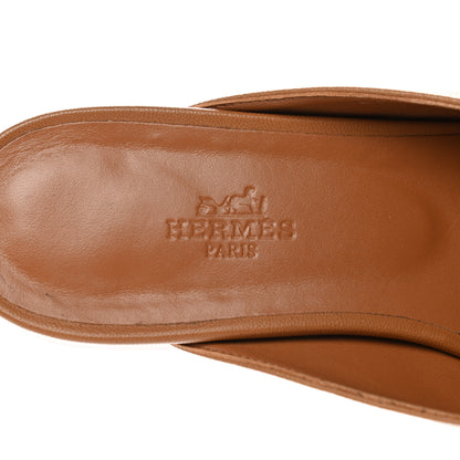 Hermes Goatskin Oz Mules 38 Palissandre 6 of 9
