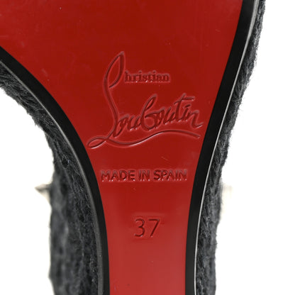 Christian Louboutin Patent Mafaldina 120 Wedge Sandals 37 Black 7 of 8