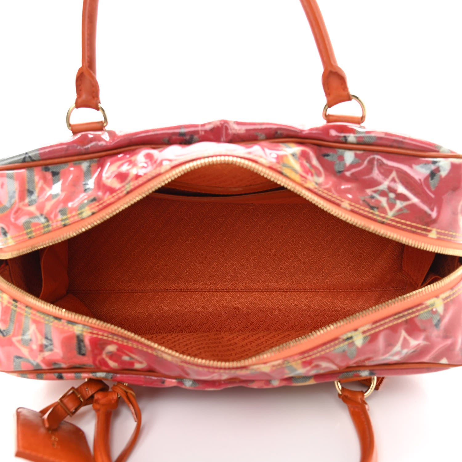 Louis Vuitton Monogram Richard Prince Weekender Satchel 5 of 14