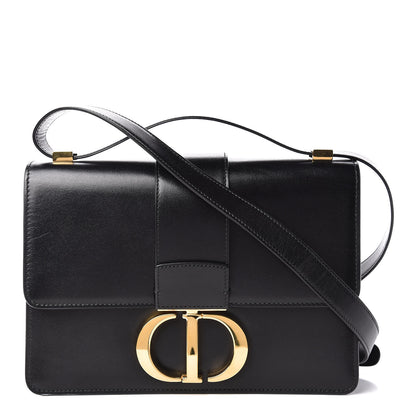 Christian Dior Smooth Calfskin 30 Montaigne Flap Bag Black 1 of 15