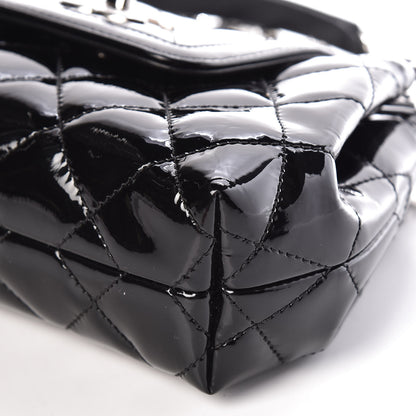 Chanel Patent Quilted Coco Shine Small Accordion Flap Black 10 of 11