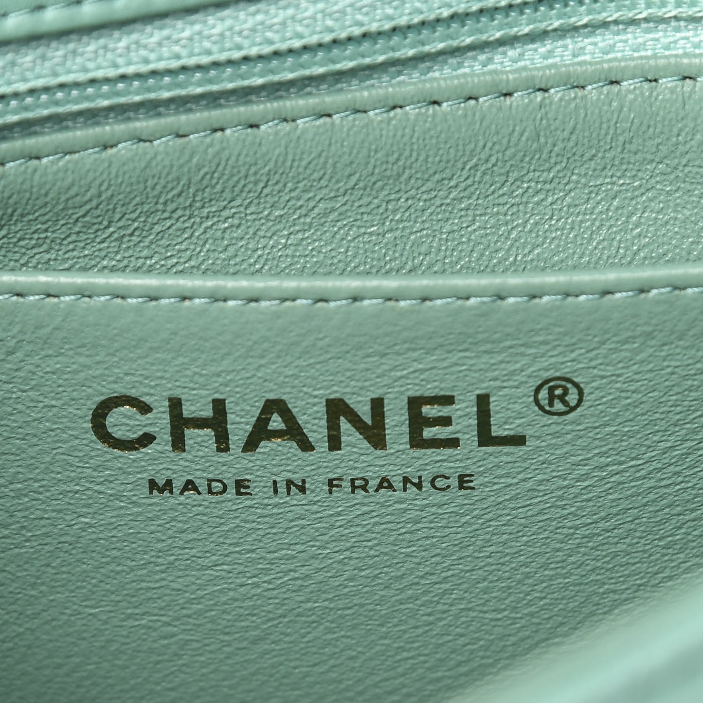 Lambskin Quilted Mini Square Flap Turquoise