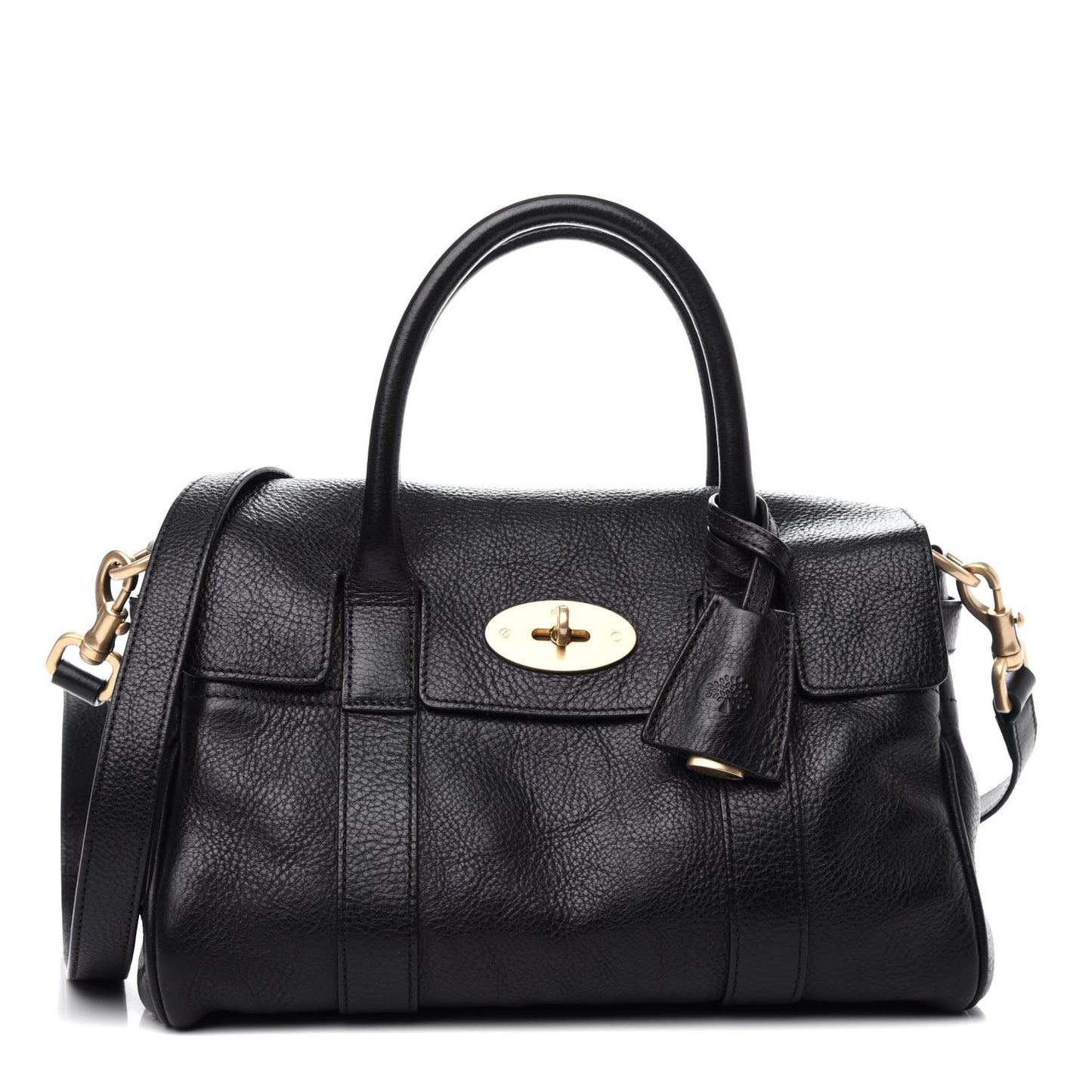 Natural Leather Small Bayswater Black